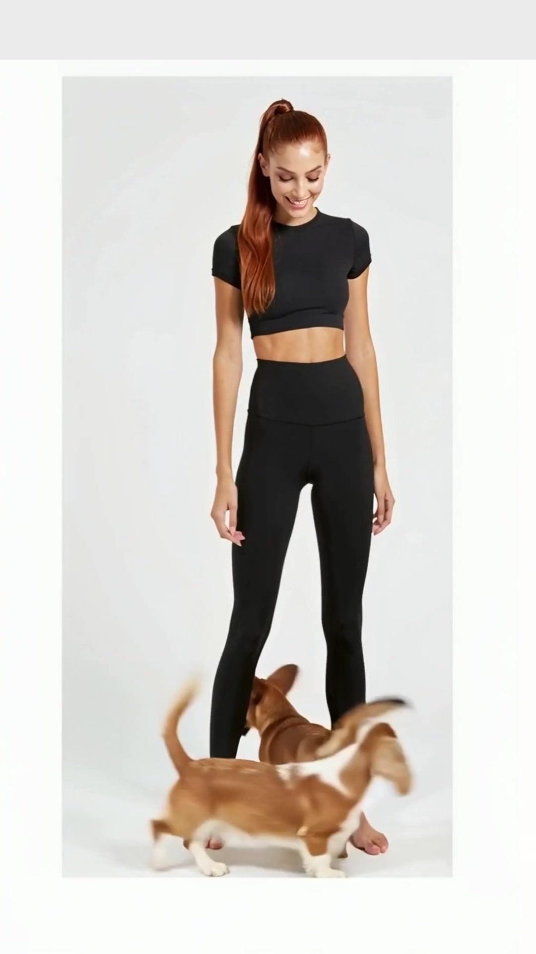 High-Waist Leggings in Bwwb009 Darknavy — The Litter of Love Edit style look
