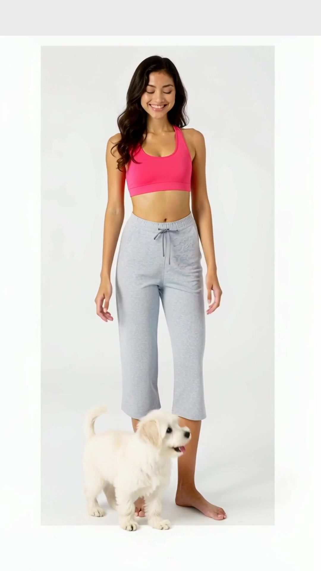 Capri Leggings in Pocket Lounge Adjustable Pants Bwsb059 Heathergray — The Litter of Love Edit style look